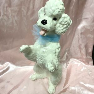 Vintage ceramic poodle large figurine